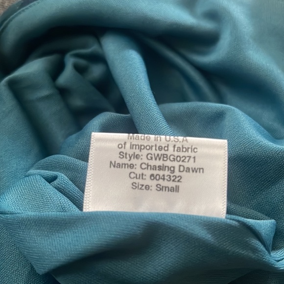 Katie May Chasing Dawn Blue Floral Print Strapless Sweetheart Mini Dress Sz S - Picture 8 of 8